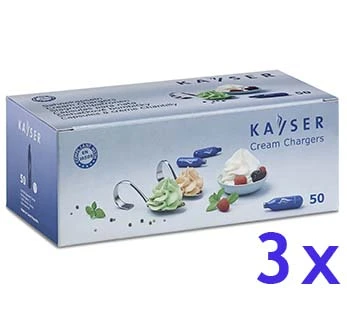 [03] Kayser Slagroompatronen - 3 x 50 stuks